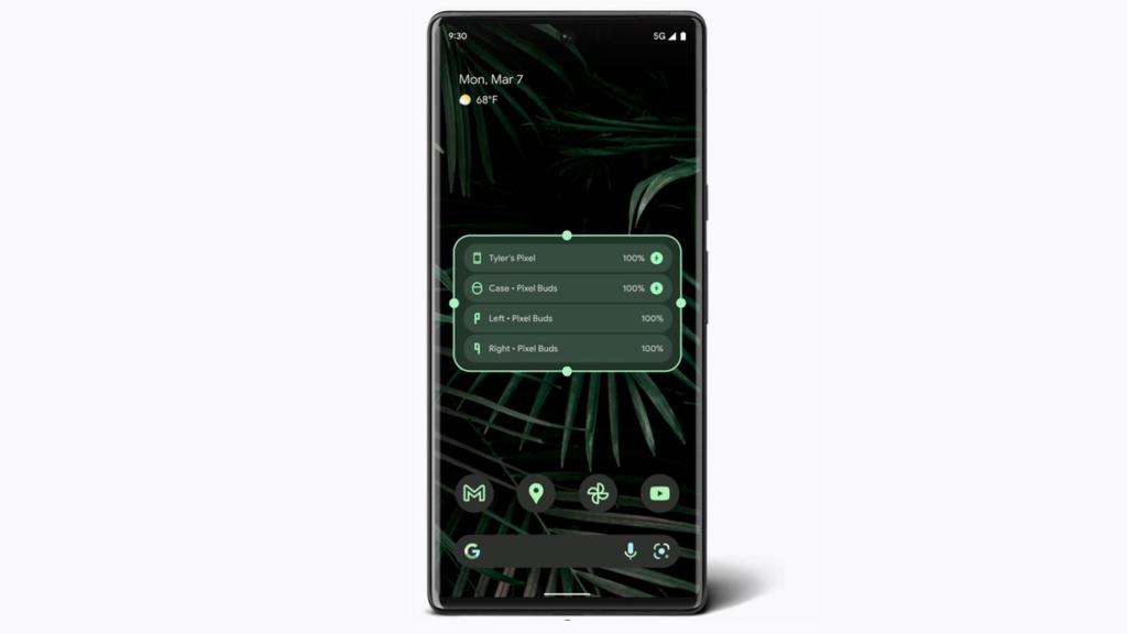 Nuevo Widget de los Google Pixel