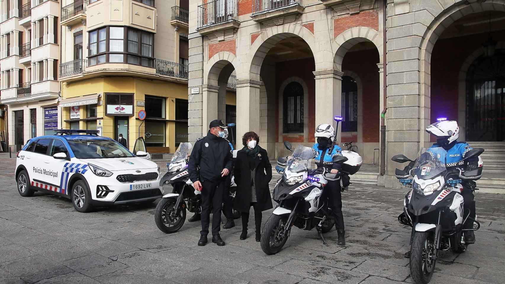 La Policía Municipal de Zamora cuenta desde hoy con cinco nuevos vehículos