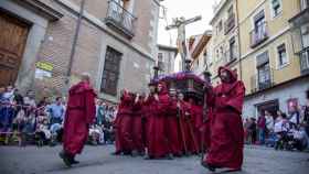 La imagen del Cristo de la Misericordia procesiona cada Viernes Santo por las calles de Toledo.