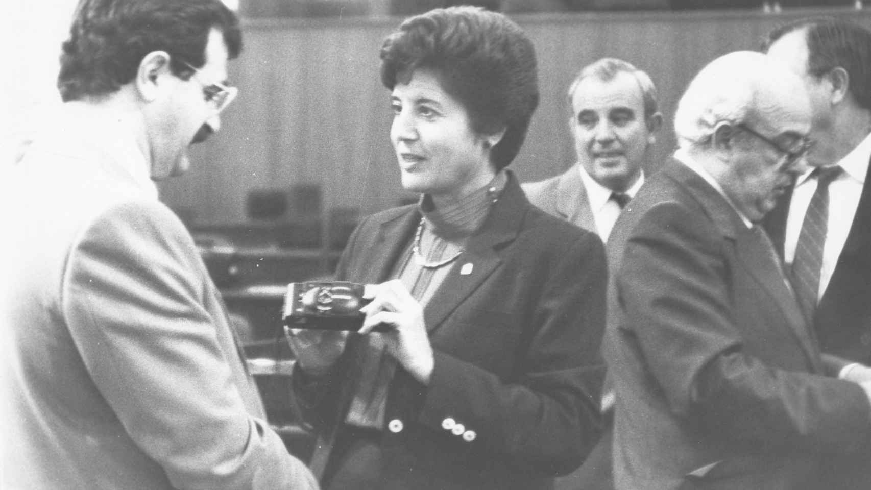 Pilar Pulgar en el Parlamento andaluz en una imagen de archivo.