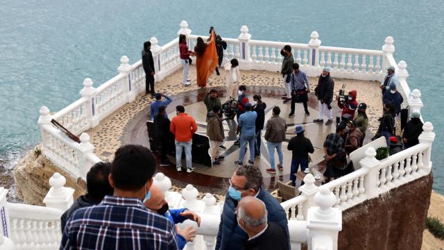 El Castillo de Benidorm, escenario de la nueva superproducción de Bollywood.