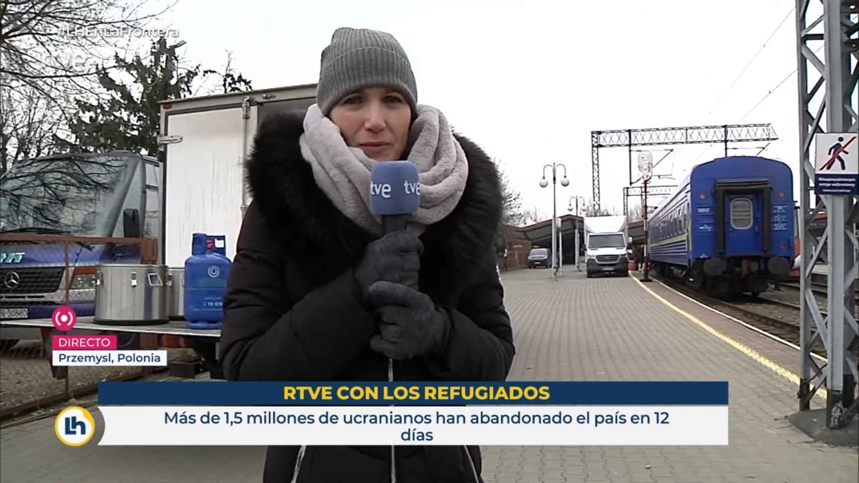 Silvia Intxaurrondo está informando estos días desde la frontera entre Polonia y Ucrania.