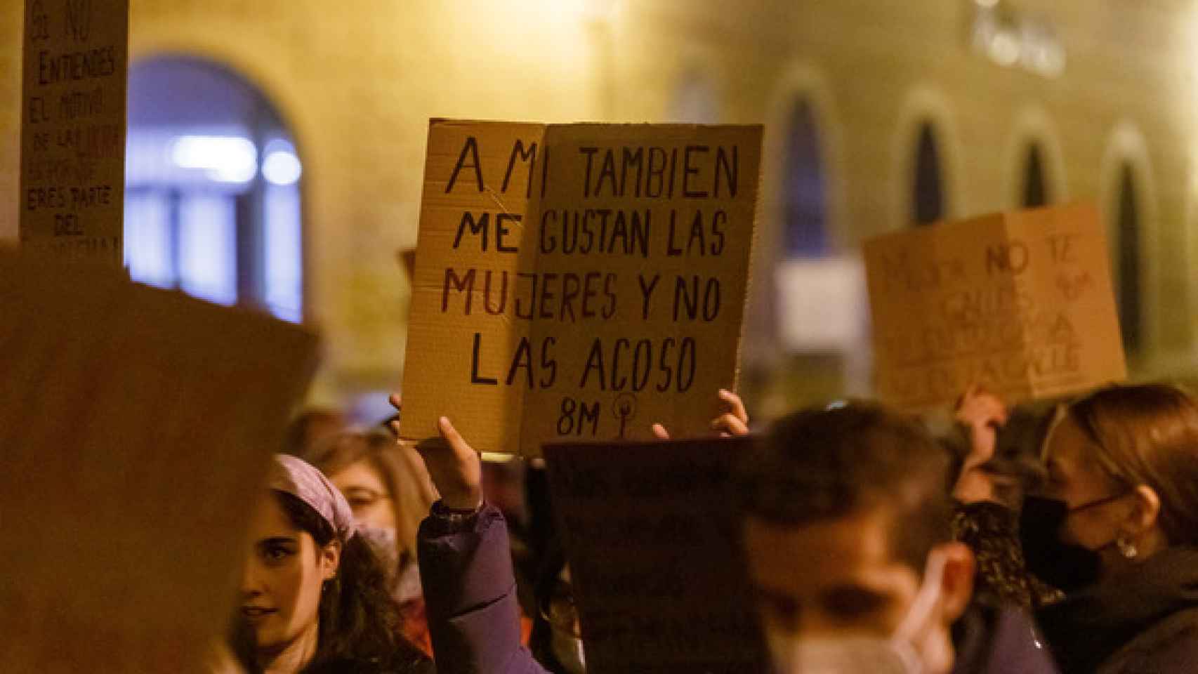 Las imágenes y pancartas más reivindicativas del Día de la Mujer en Castilla y León