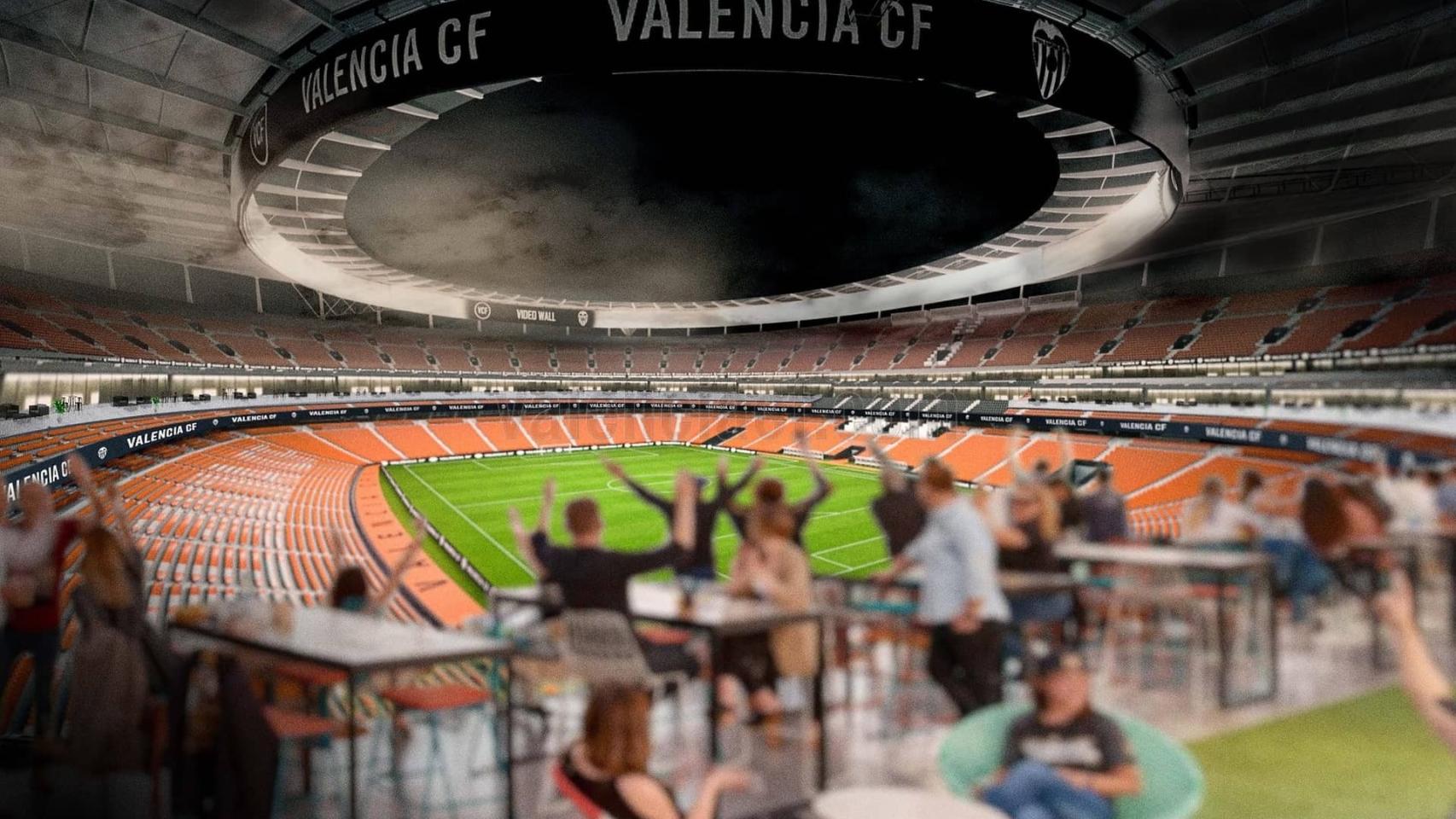 El interior del Nuevo Mestalla