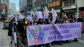 Manifestación esta mañana en A Coruña por el 8-M
