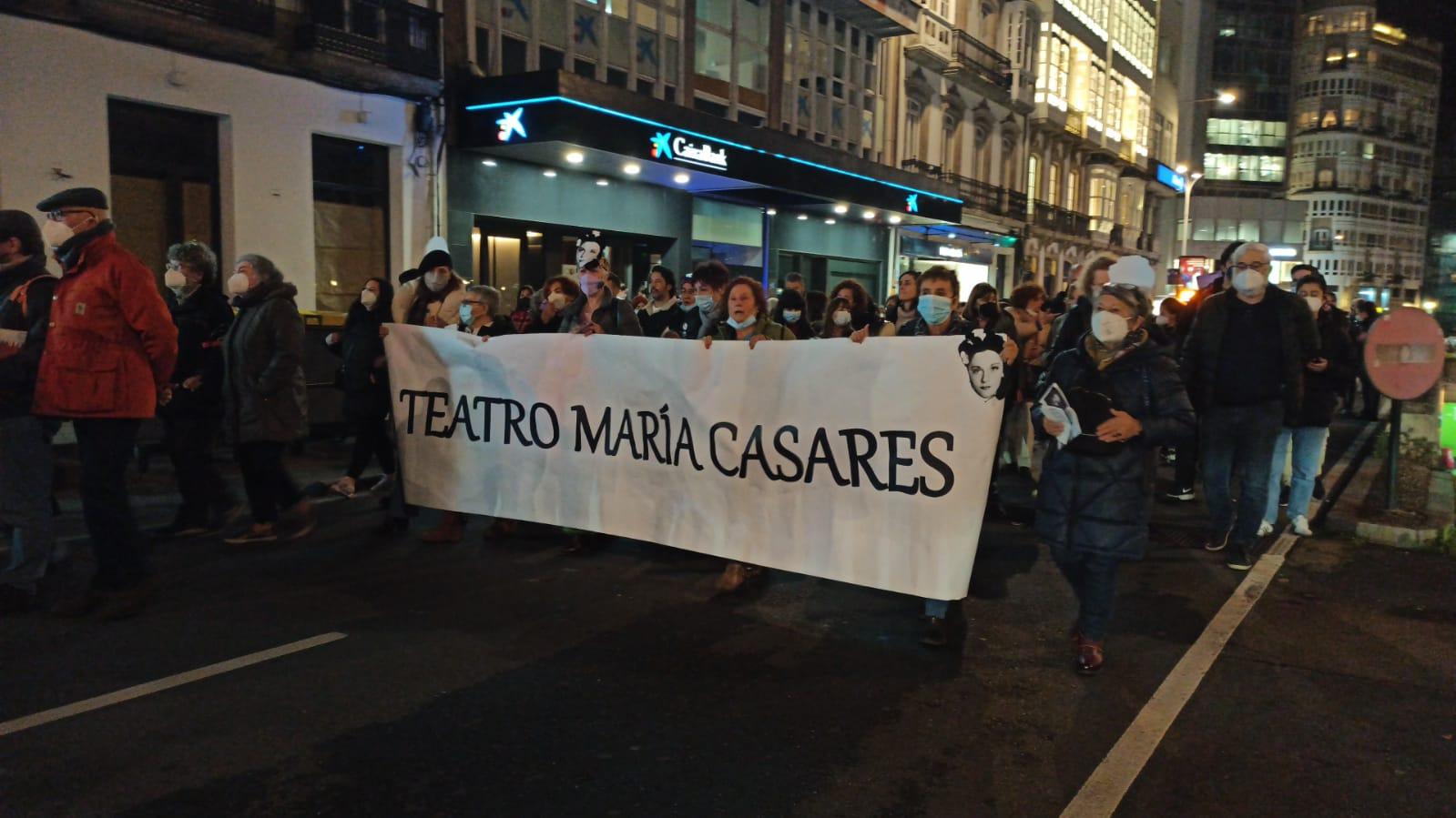 Manifestación por el 8M, Día Internacional de la Mujer, en A Coruña.