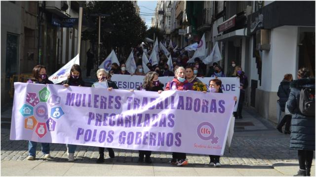 Movilización convocada por las mujeres de la CIG.