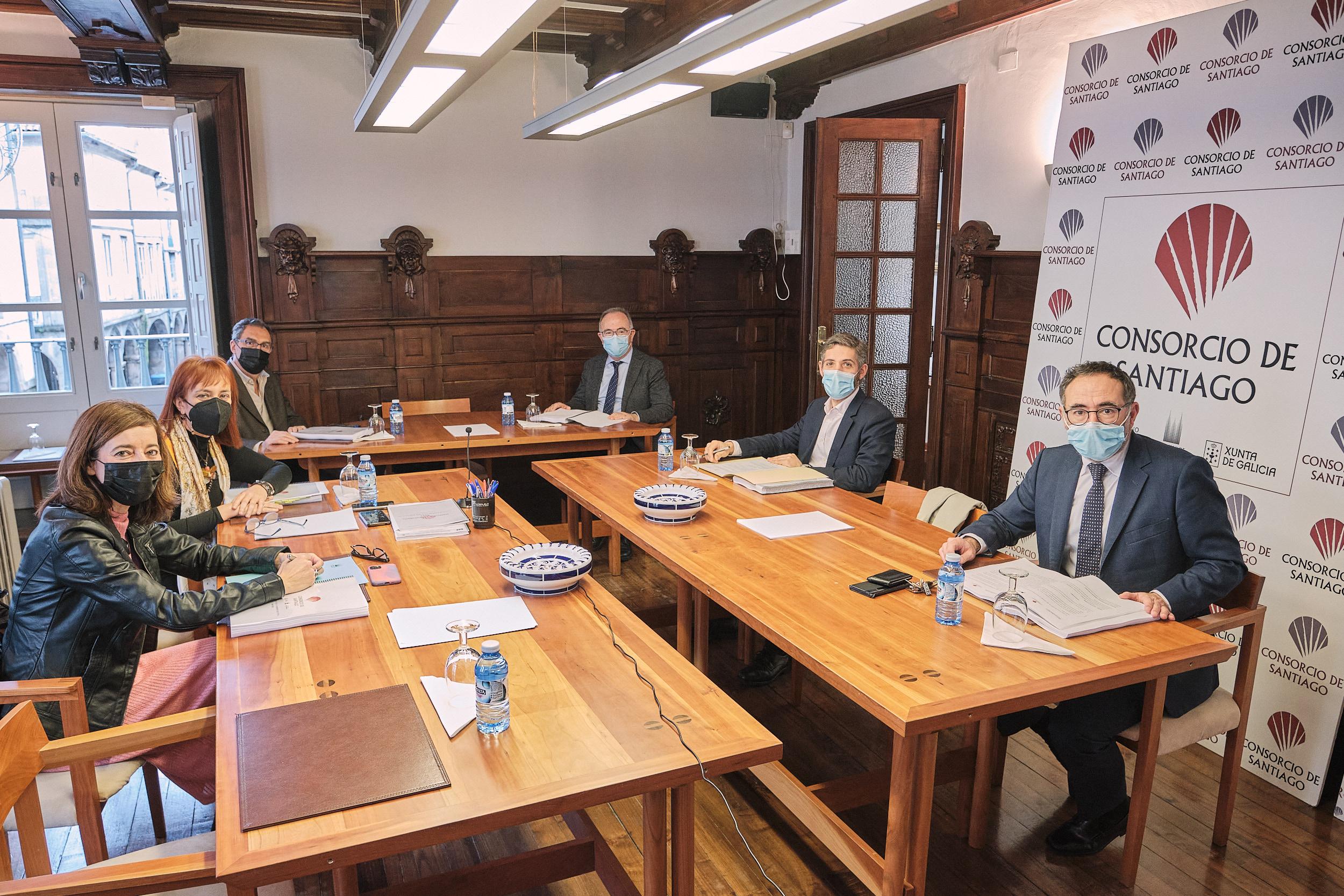 La reunión de la Comisión Executiva del Consorcio de Santiago (Cedida).