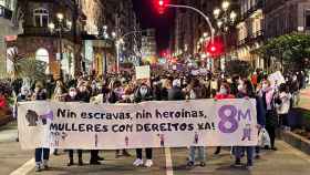 Manifestación del 8M en Vigo.