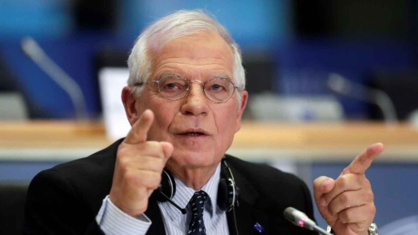 El Alto Representante de la Unión para Asuntos Exteriores y Política de Seguridad, Josep Borrell, en su comparecencia ante la comisión de Asuntos Exteriores del Parlamento Europeo en 2019.