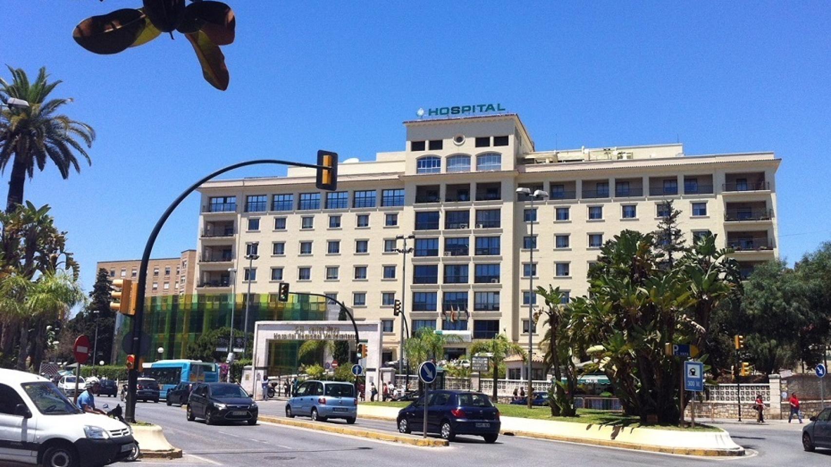 Vista general del Hospital Regional en Málaga.