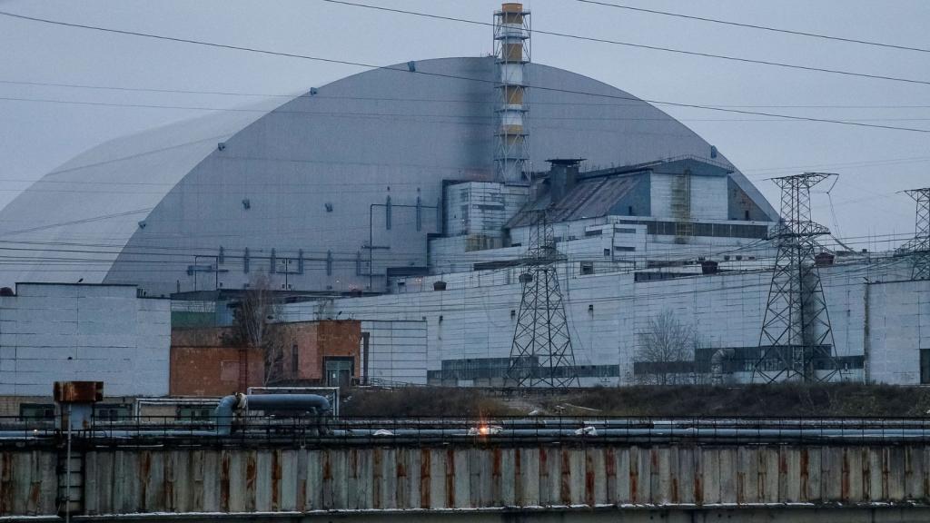 Exterior de la planta nuclear de Chernóbil.