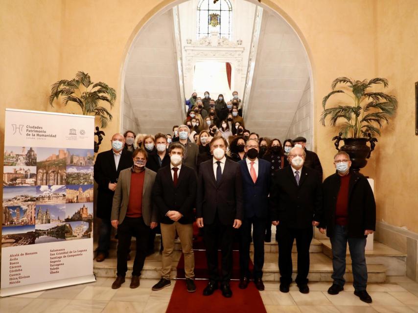 Representantes del Grupo de Ciudades Patrimonio de la Humanidad en Salamanca