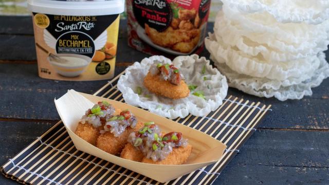 Croquetas de langostinos con aire Thai, una receta rápida que sorprende a todos