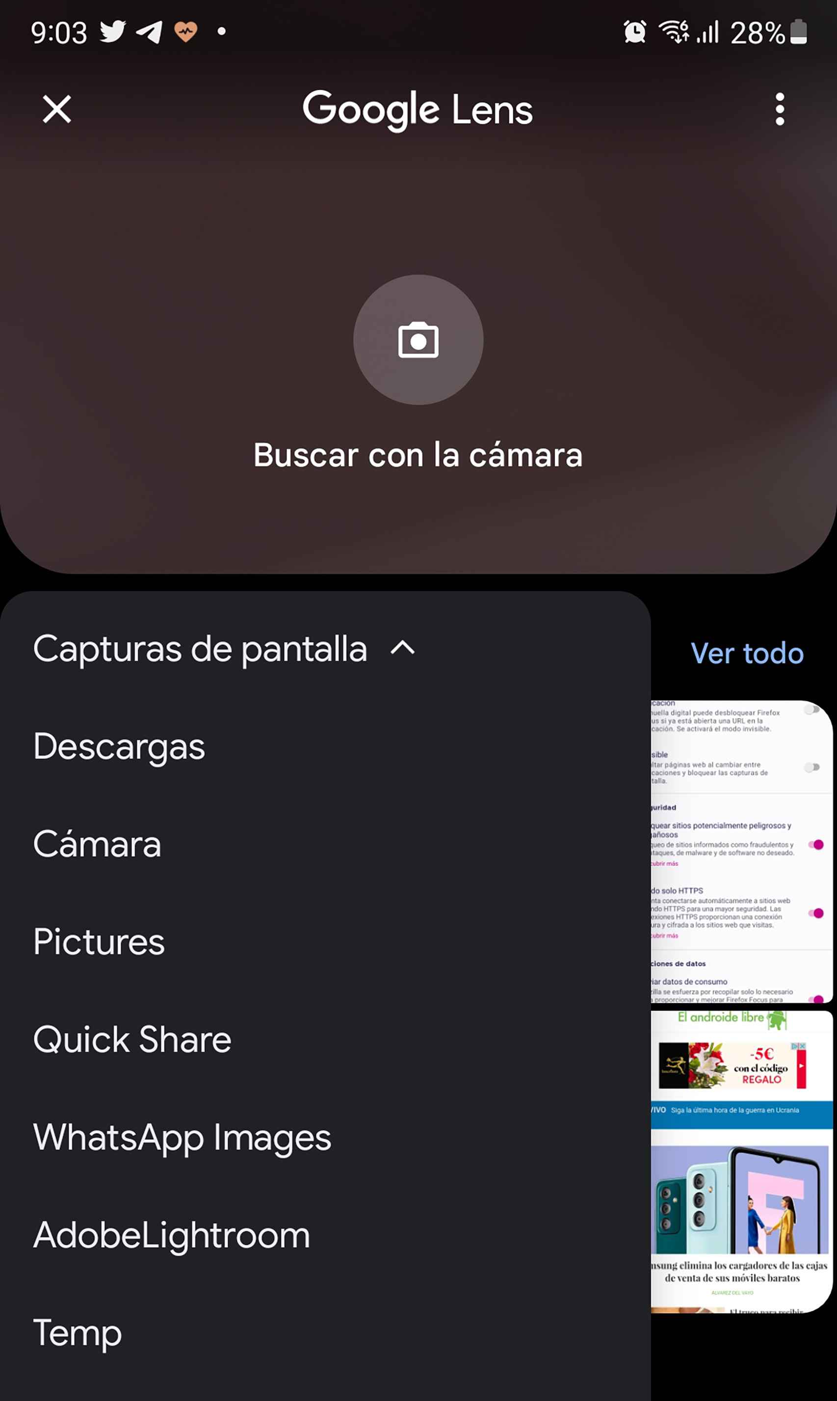 Google Lens en Android