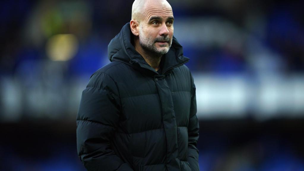 Pep Guardiola, en un partido del City esta temporada