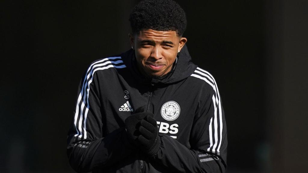 Wesley Fofana, en un entrenamiento del Leicester City.