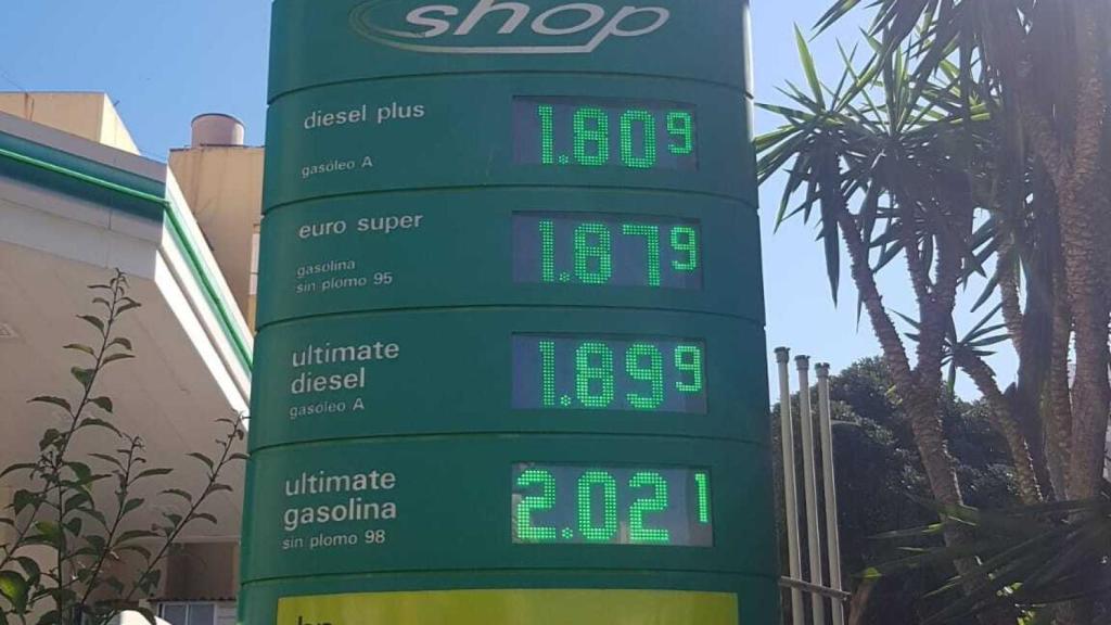 Precio de la gasolina en una BP.