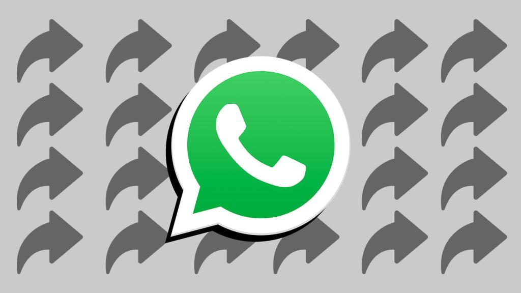 Logo de WhatsApp en un fotomontaje.