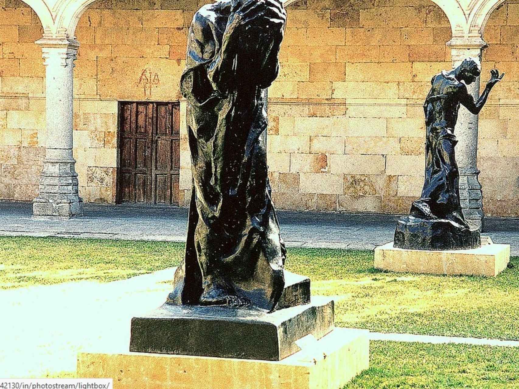Esculturas en el Patio de Escuelas de la gran exposición sobre Rodin./ Archivo