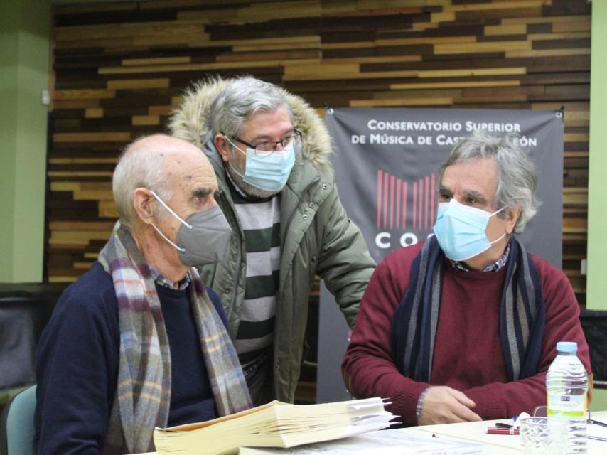 Miguel Manzano y Mario Correia, en el Conservatorio Superior de Música de Castilla y León