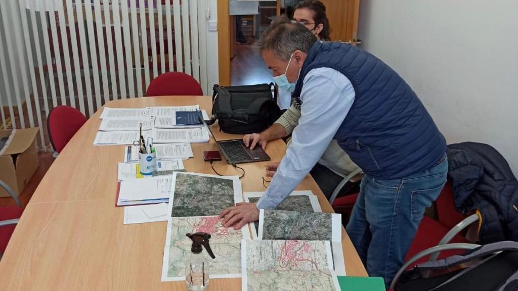 Visita de la asistencia técnica de la CHD a Fermoselle