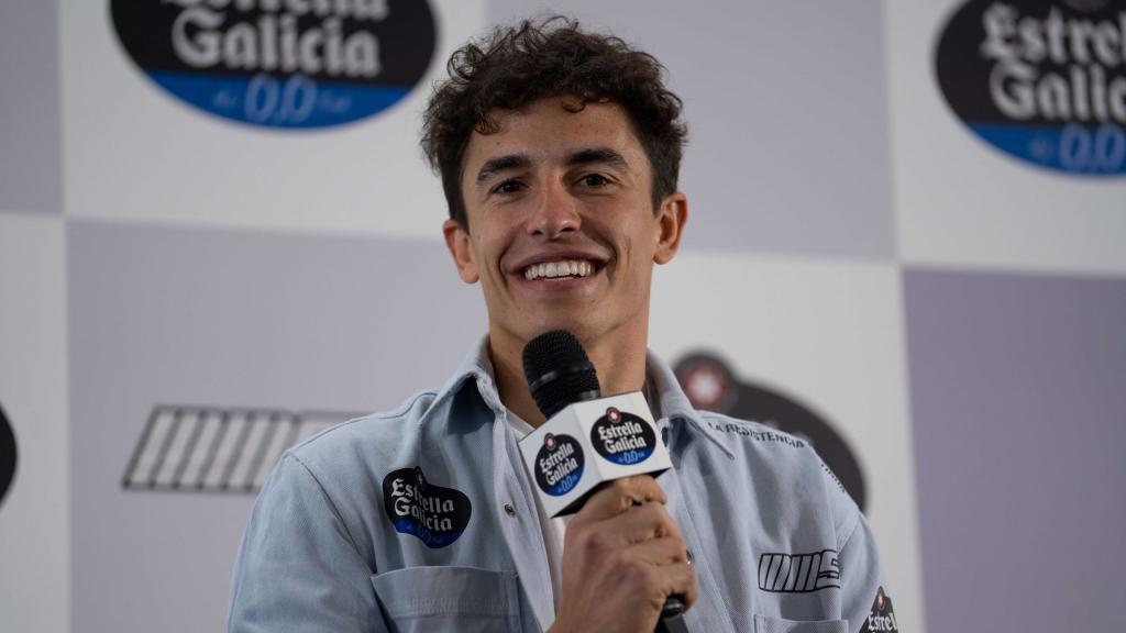 Marc Márquez, durante el evento organizado por Estrella Galicia 0,0 en Madrid.