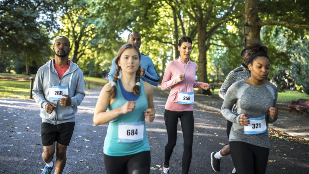 Mujeres en una maratón.