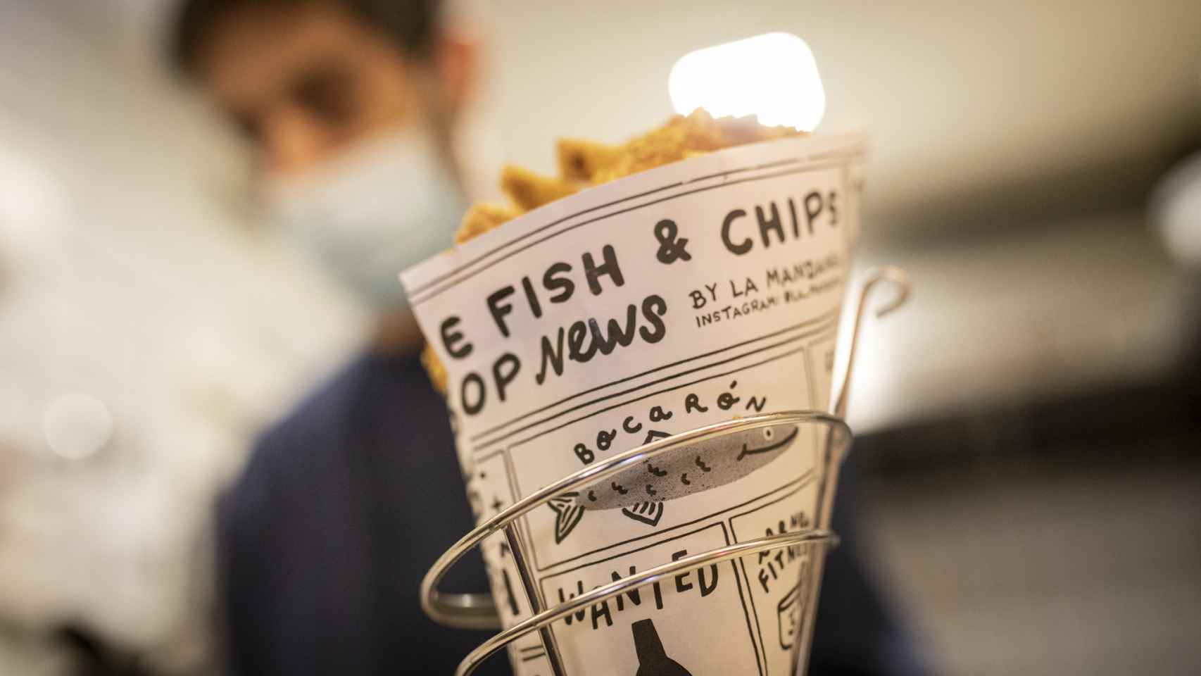 El clásico Fish and Chips, el más vendido de la carta.
