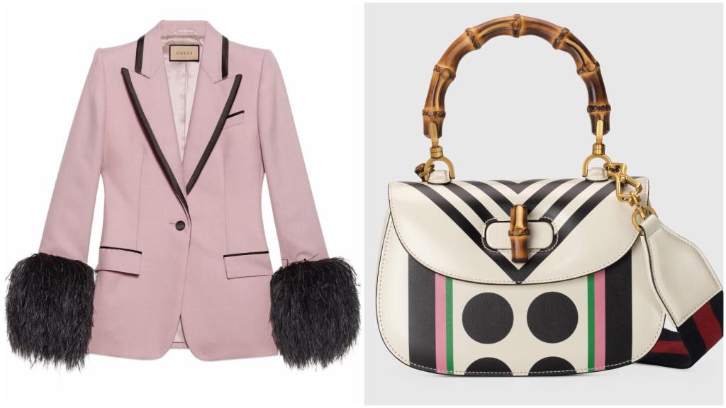 'Blazer' y bolso de Gucci seleccionados por Lomana para su último evento promocional.