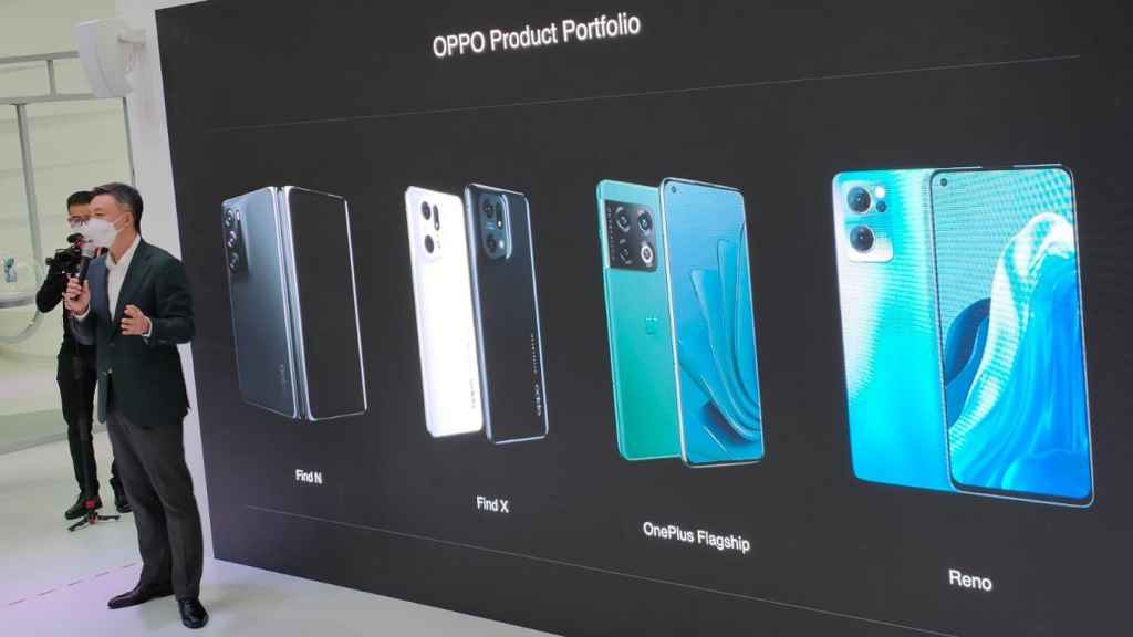 Presentación de OPPO con OnePlus integrado en su portfolio.