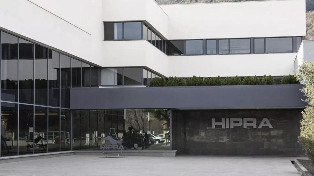 Entrada de la sede de Hipra.