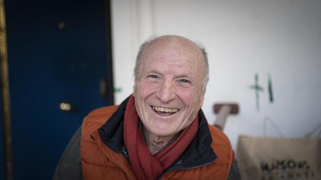 Antonio López en su estudio madrileño.