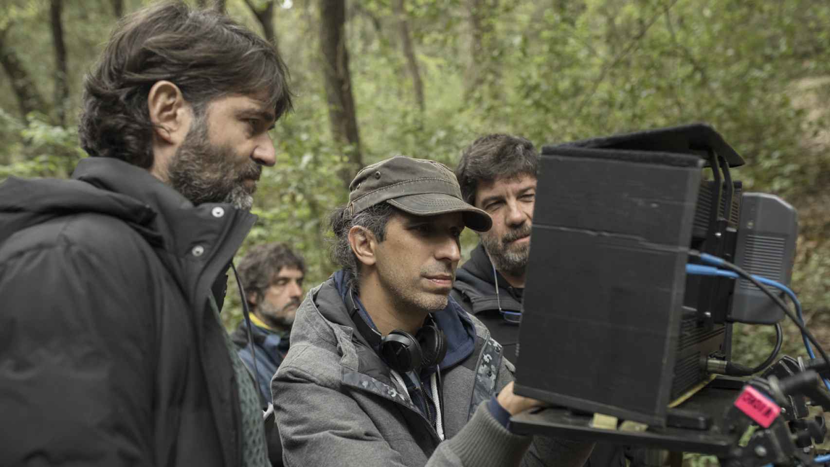 Alberto de Toro y Javier Ruiz Caldera durante el rodaje de 'Malnazidos'