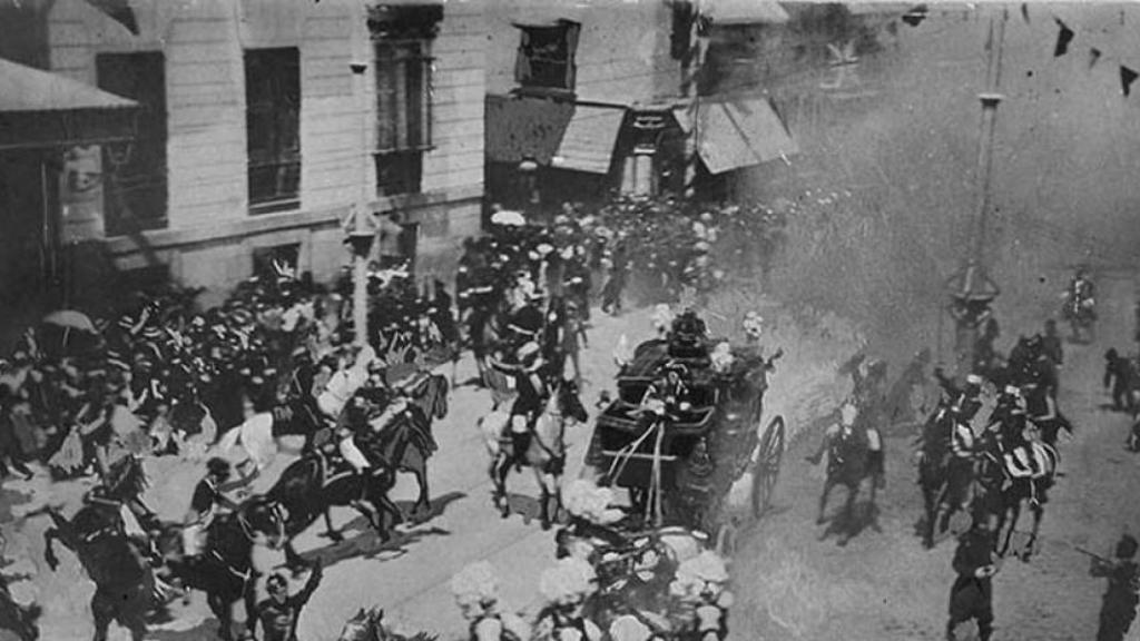 El atentado con bomba que se produjo en la boda de Alfonso XIII.