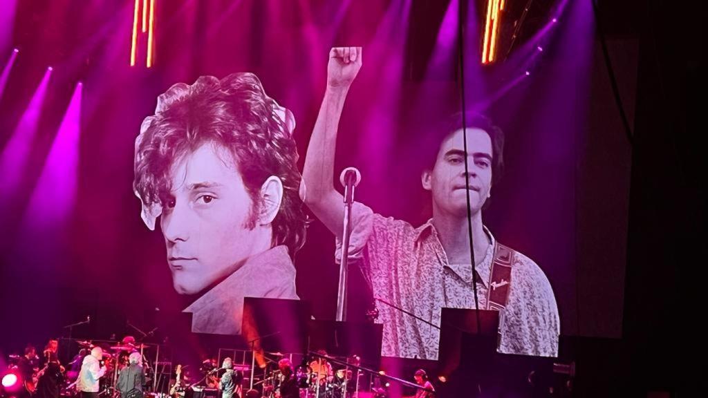 El homenaje a Antonio Vega y Enrique Urquijo, anoche en Madrid.