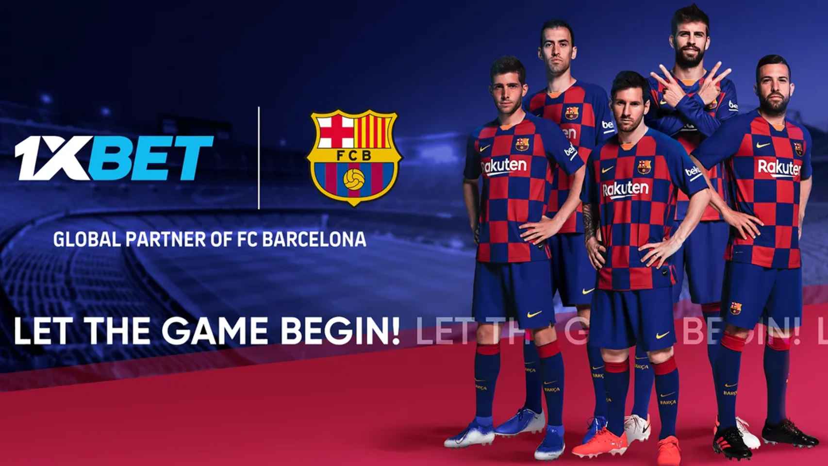 La imagen con la que anunció el acuerdo el FC Barcelona con 1xBet.