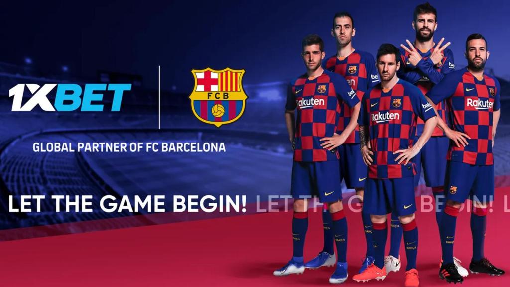 La imagen con la que anunció el acuerdo el FC Barcelona con 1xBet.
