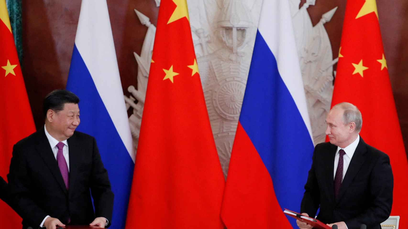 Xi Jinping y Vladimir Putin en Moscú en una imagen de archivo.