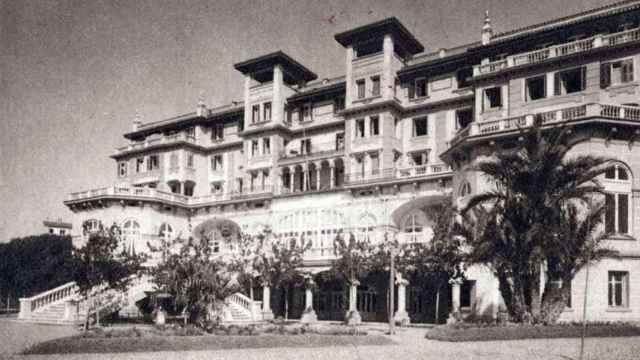 Imagen histórica del Hotel Miramar de Málaga.