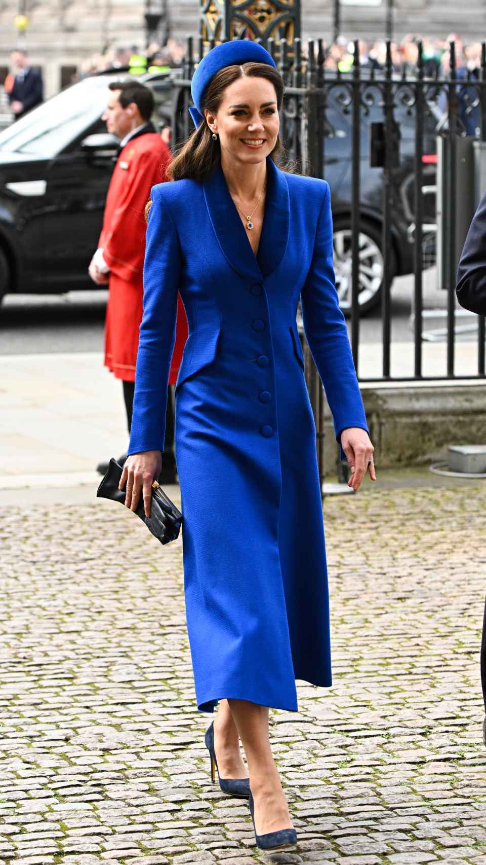 Kate Middleton este lunes 14 de marzo asistiendo a la celebración en la Abadía de Westminster.