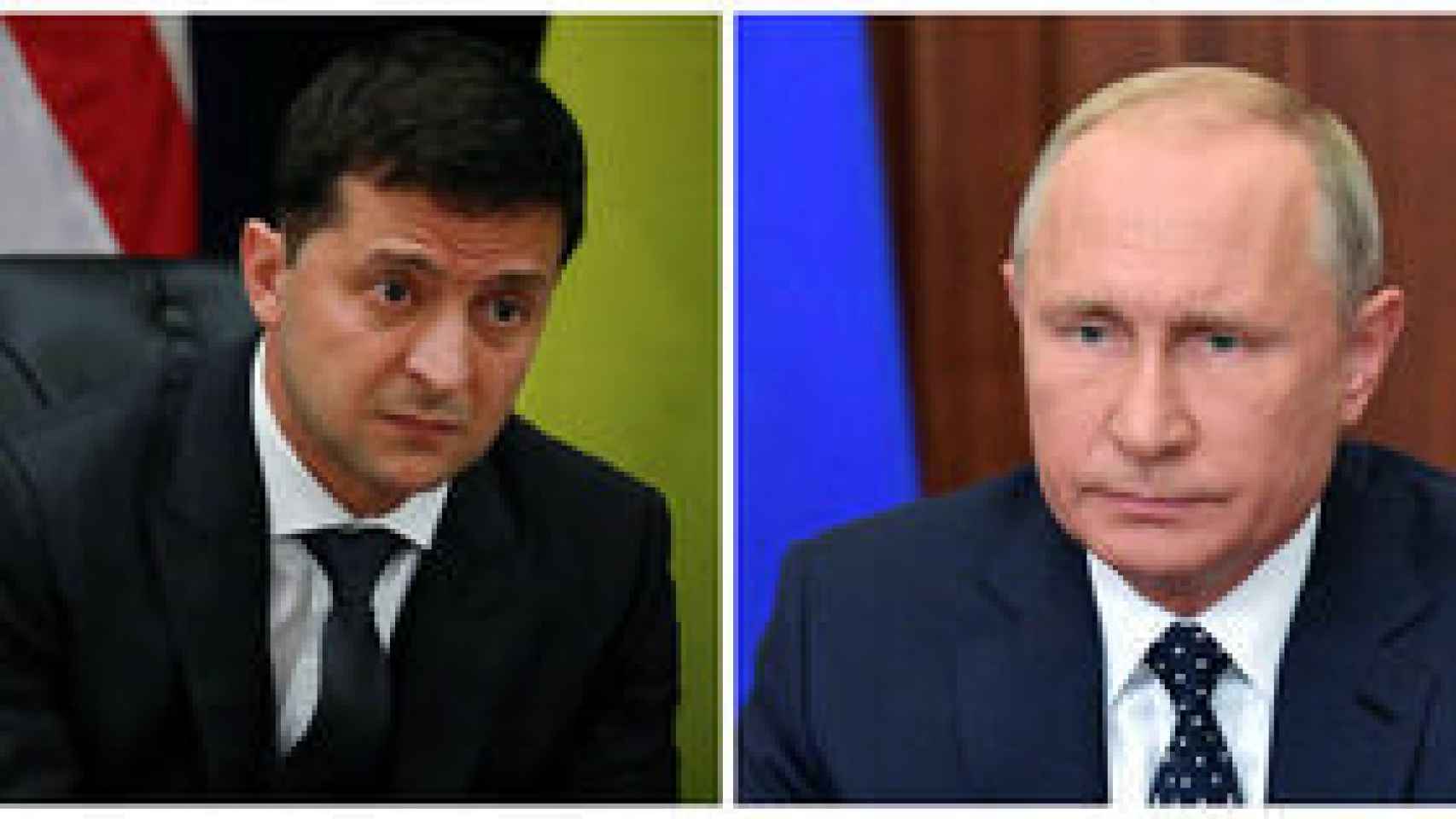 Zelensky y Putin.
