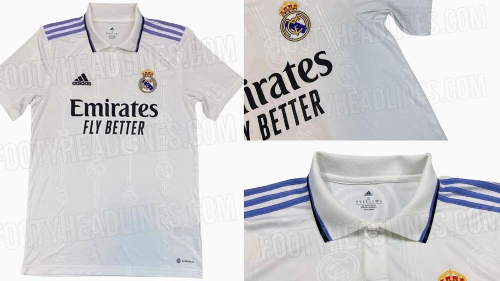 Imágenes de la nueva camiseta del Real Madrid para la temporada 2022/2023.