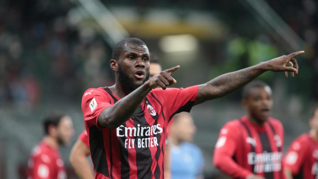 Franck Kessie, durante un partido del AC Milan.