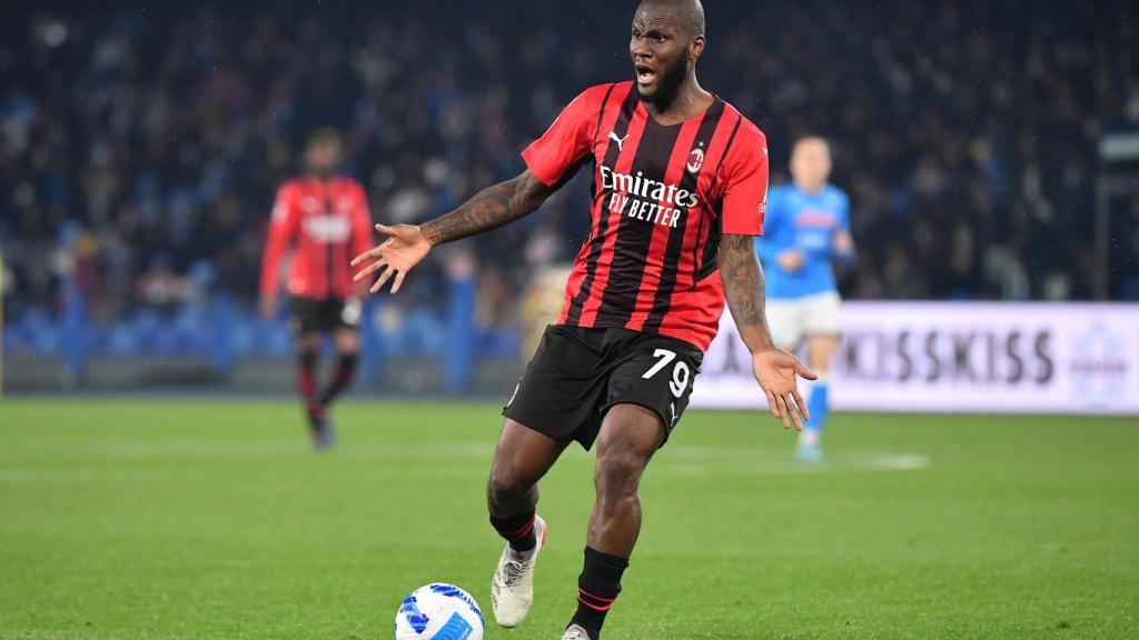 Franck Kessié, en un partido con el AC Milan.