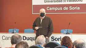 José Ramón González en su visita al campus de Soria