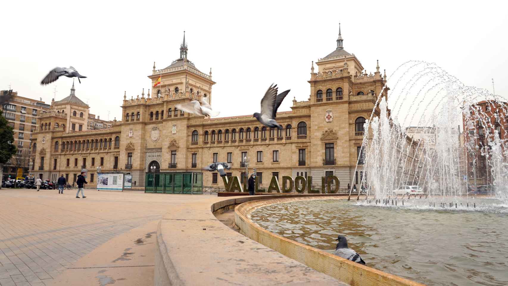 El polvo africano ha cubierto de arena Valladolid. Imagen de archivo