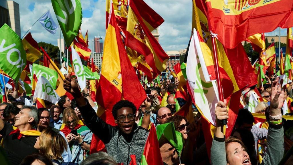 Un acto de VOX en Barcelona, en 2019.