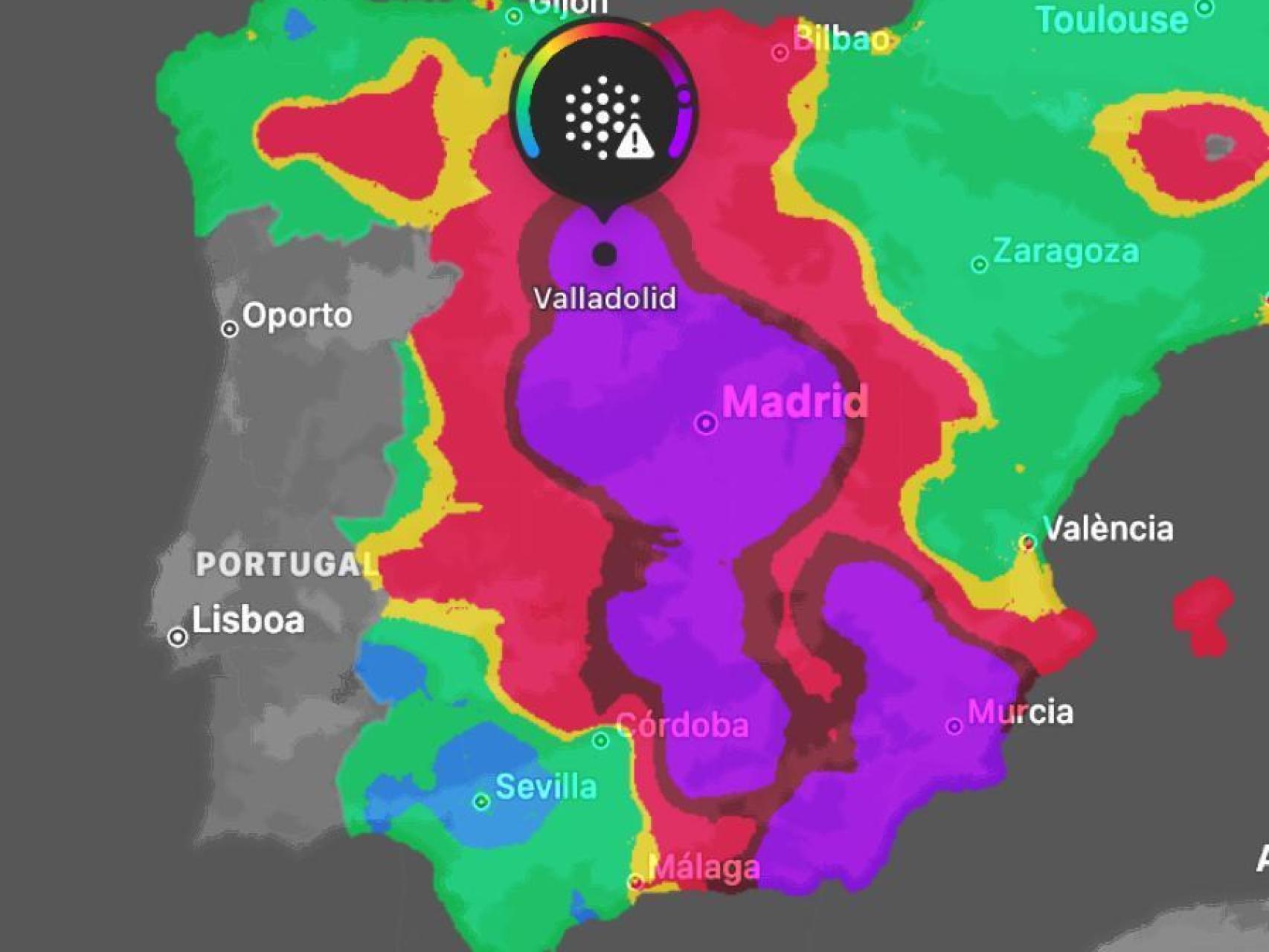 Efectos de la calima en Castilla y León.