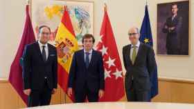 Reunión de Almeida con el alcalde de Ciudad Rodrigo y el presidente de la Diputación de Salamanca